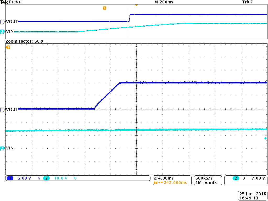 LM5119 LM5119_2phase_Vin Startup_24Vin_10Vout_0A.png